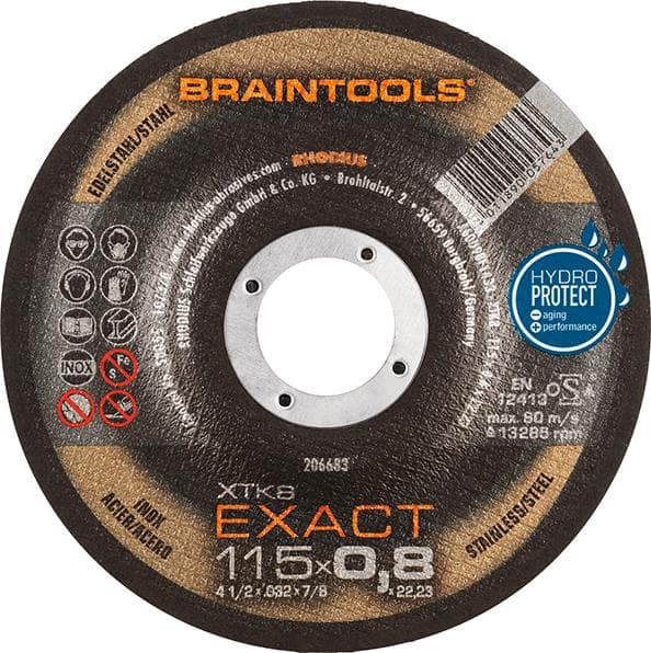 Disc de tăiere pentru inox, 115x0,8 mm, curbat, TOPLINE, RHODIUS
