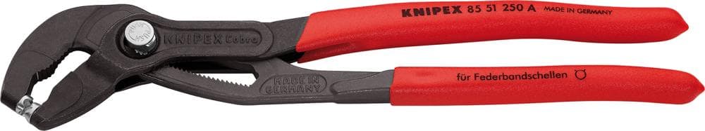 Clește pentru coliere arcuite, deschidere 40 mm, 250 mm, 85 51 250 A, KNIPEX