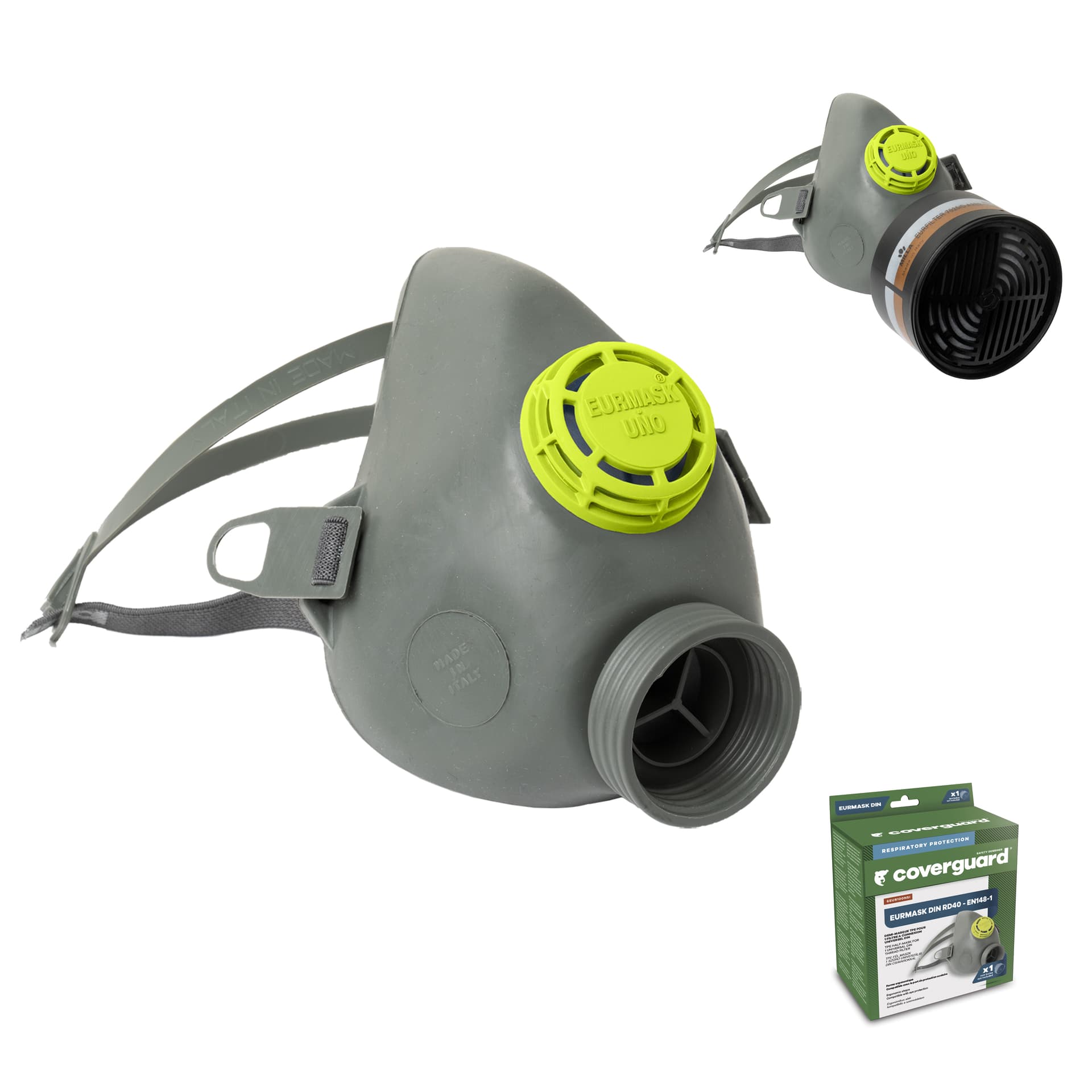 EURMASK DIN mască de protecție ergonomică cu supapă de expirație