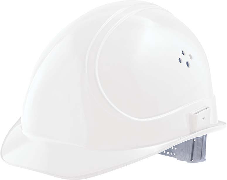 Cască de protecție din polietilenă INAP-Master 6, 51-64 cm, albă, VOSS HELME