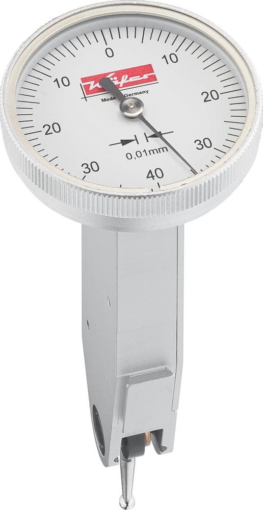 Ceas comparator cu levier, formă C, 0-0,8 mm, citire 0,01 mm, K32, KÄFER