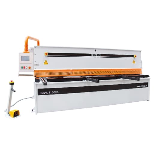 Foarfecă ghilotină hidraulică cu sistem de operare Cyb Touch 8, HGS-A 2100x6mm, 11kW, 81355, ELMAG