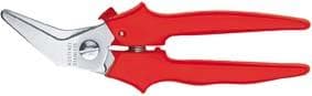 Foarfecă combinată curbă, 185 mm, mâner plastic, Erdi