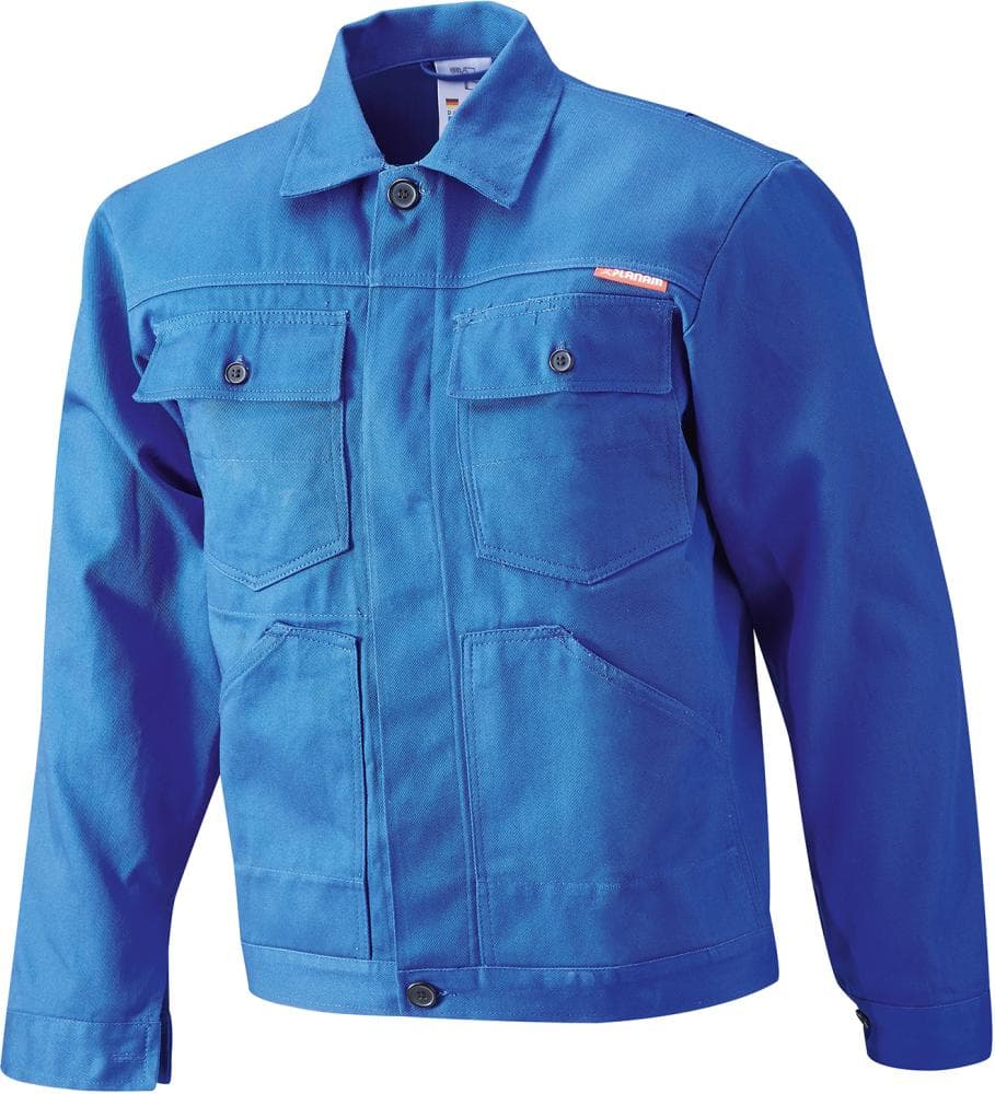 Bluză de lucru cu guler BW 290, 100% bumbac, albastru, Planam