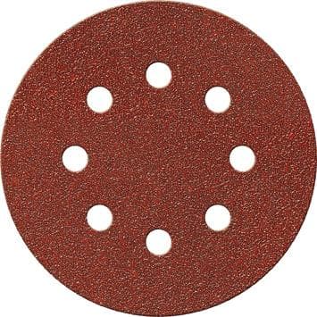 Disc abraziv cu scai, 115 mm, granulație 120, corindon, cu găuri Ø 10 mm, FORTIS