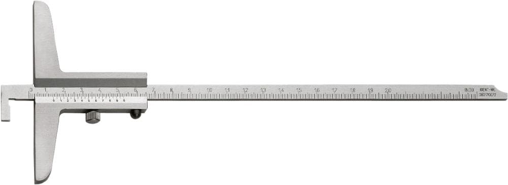 Subler de adâncime cu cârlig, 200x100mm, FORTIS