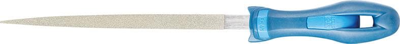 Pilă diamantată triunghiulară (3 muchii) Nr. DF1132, 200/180x14mm, granulație D151, cu mâner, PFERD