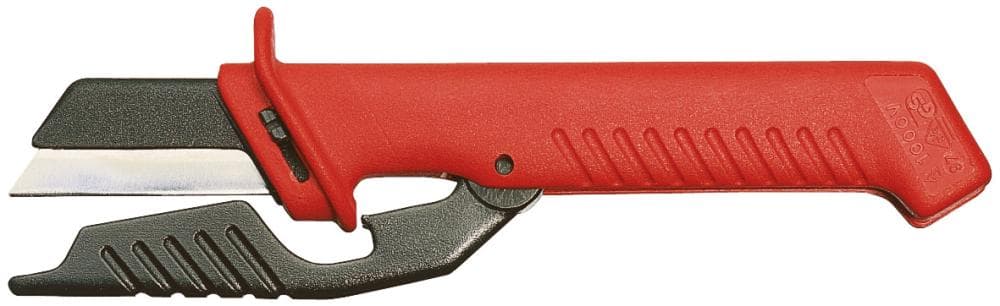 Cuțit VDE pentru dezizolat cabluri, 185 mm, lamă 50 mm, 98 56, KNIPEX