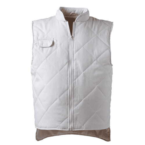 Vestă ALBATROS albă matlasată, căptușită, mărimea XXXL, Coverguard