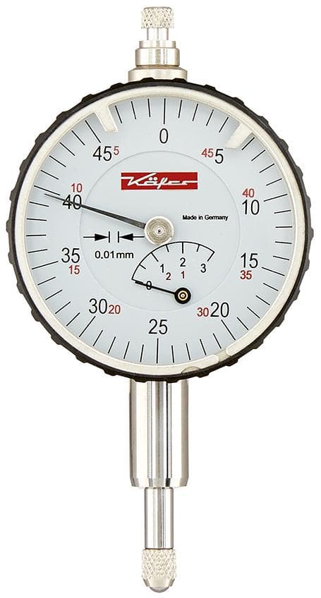Ceas comparator cu magnet de fixare 0-3mm, citire 0.01mm, KM4T, KÄFER