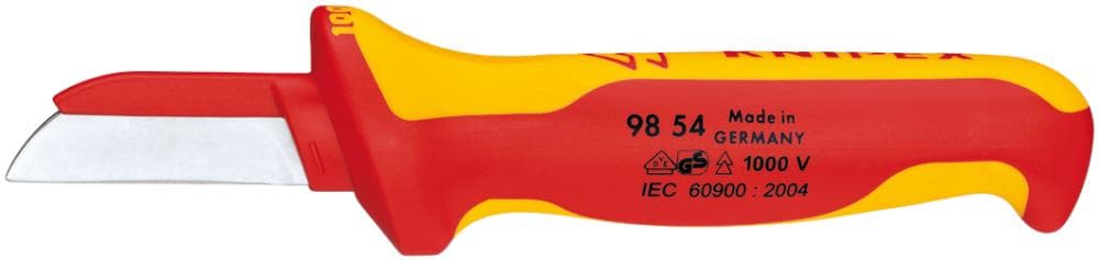 Cuțit VDE pentru dezizolat cabluri, 180 mm, lamă 50 mm, 98 54, KNIPEX
