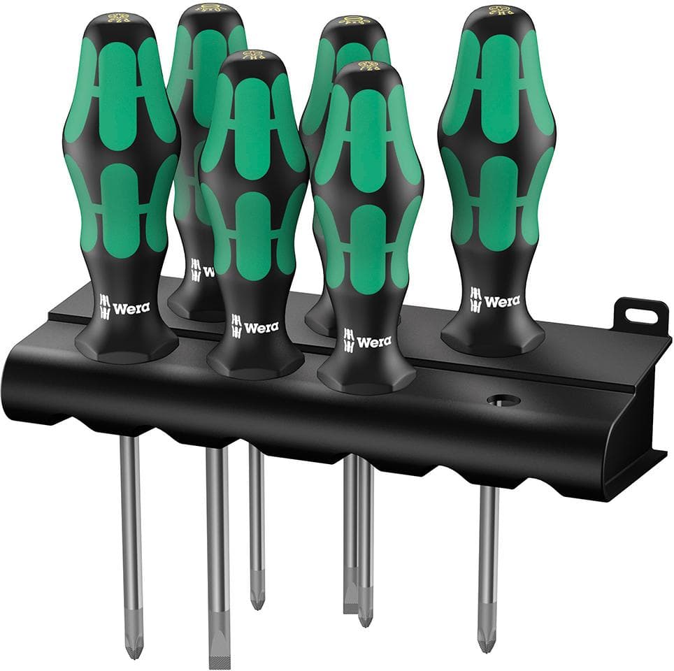 Set de 6 șurubelnițe drepte și PZ, Wera
