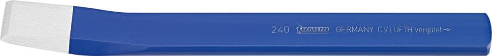 Daltă dreaptă pentru piatră, oțel oval aplatizat 240x26x7mm, DIN 7254A, FORUM