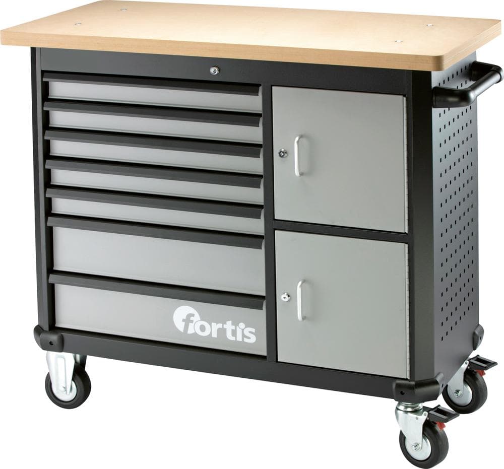 Dulap de scule mobil cu 7 sertare, 1170 x 560 x 1020 mm, FORTIS