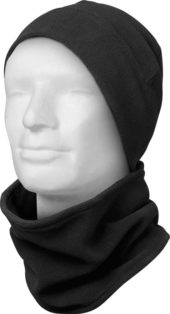 Set din fleece KEDRO, căciulă și fular, negre, CRAFTLAND