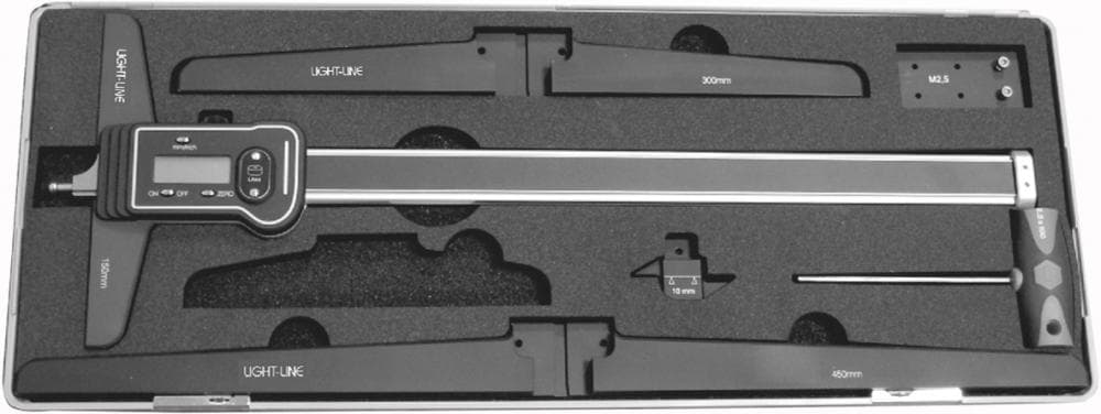 Set subler digital din aluminiu, 300 mm, FORTIS
