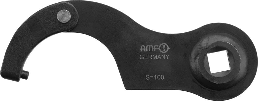 Cheie cârlig cu pin și articulație pentru cheie dinamometrică, 1/2", 35 - 60 mm, pin ø 4,0 mm, AMF