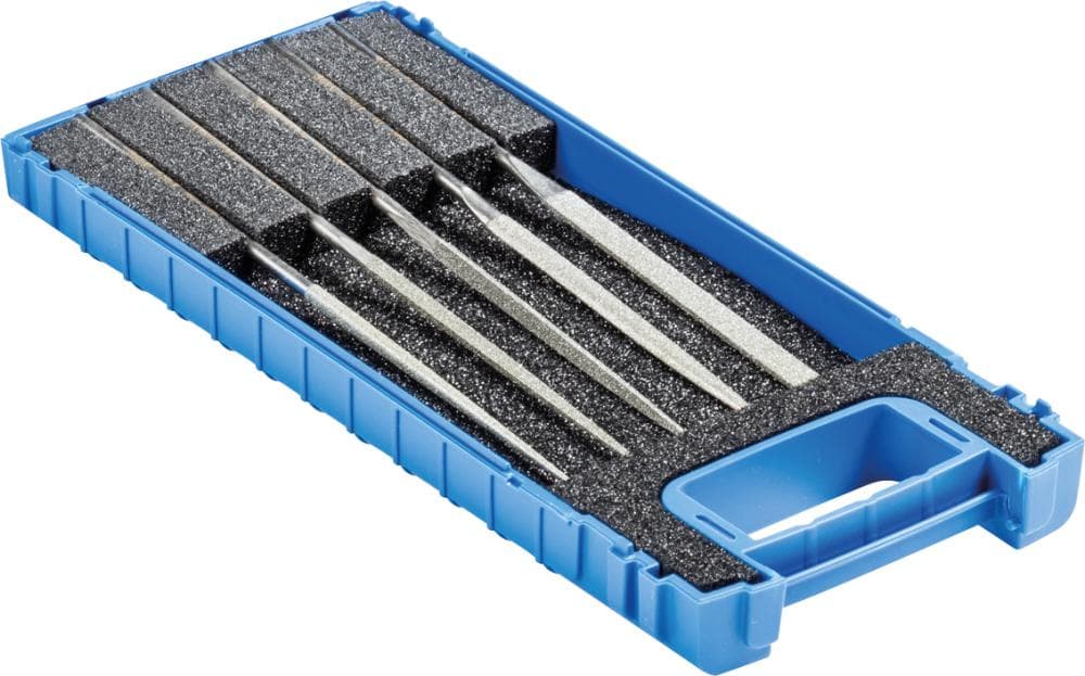Set pile ac diamantate, 5 buc, 140/70 mm, coadă 3 mm, PFERD