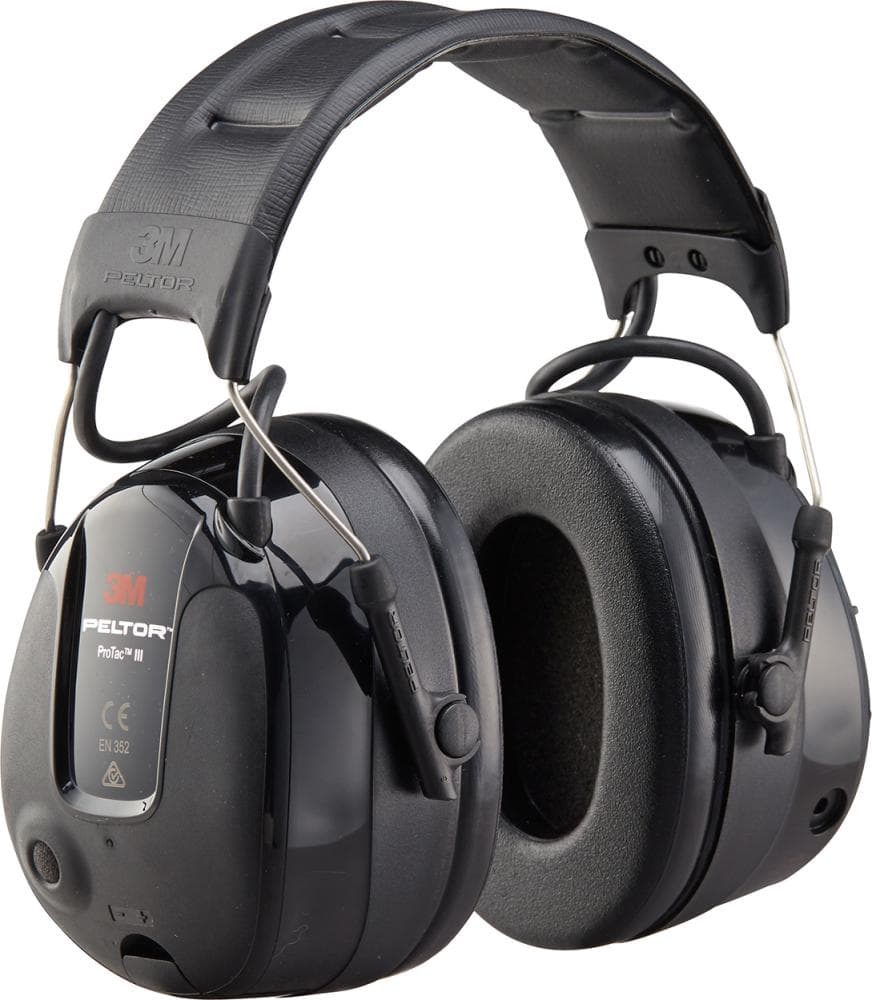 Căști de protecție auditivă Peltor™ ProTac 3, negre, 3M