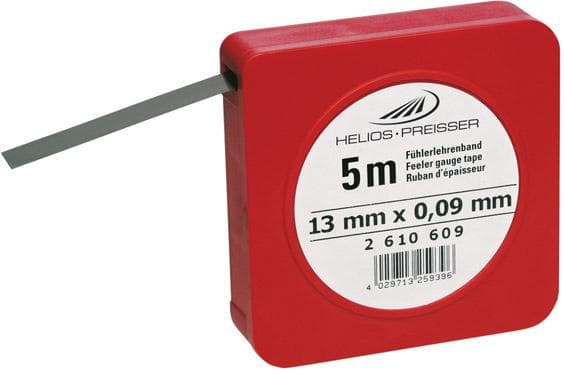 Rolă de bandă calibrată, 5 m, lățime 12,7 mm, grosime 0,02 mm, HELIOS PREISSER