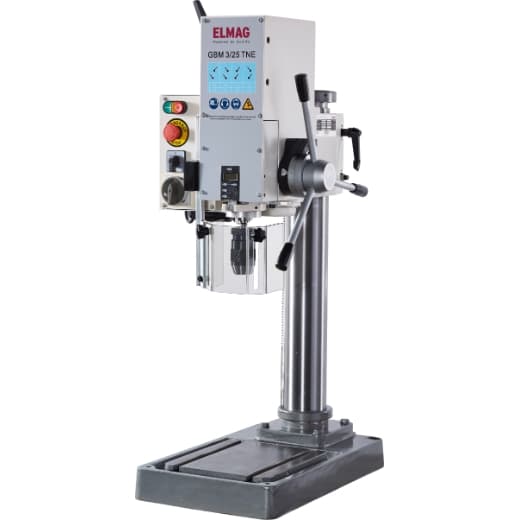 Mașină de găurit cu coloană și angrenaj GBM 3/25 TNE, max 25 mm în oțel, MK3, 400 V, 900/650 W, ELMAG