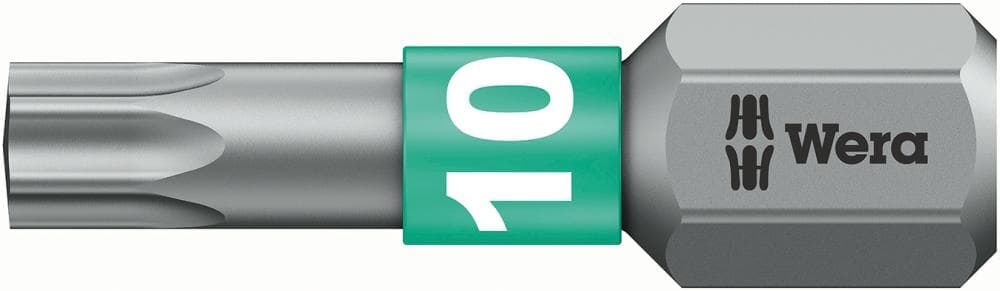 Bit 1/4", T10 x 25 mm, TORX®, DIN 3126, Wera