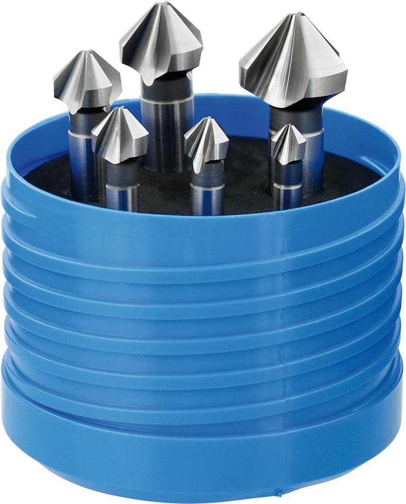 Set teșitoare conice HSS-Co5%, 90°, 6.3-20.5mm, 6 buc, DIN335 C, FORUM