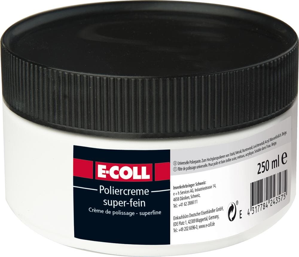 Pastă de polisat super fină, 250 ml, bej, E-COLL