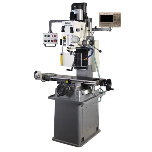 Mașină de găurit și frezat semiautomată cu afișaj digital, MFB 45 GLH, max 45 mm în oțel, ISO 30, 400V, 1100/850W, 82150, ELMAG
