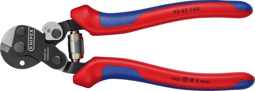 Foarfecă pentru cabluri de sârmă, 160 mm, Ø tăiere sârmă 4 mm, 95 62 160, KNIPEX
