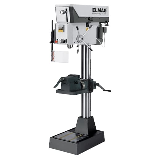Mașină de găurit și filetat cu coloană și angrenaj de mare viteză PREMIUM R32VS PGM, max 32 mm în oțel, MK3, 400V, 1100/1840W, ELMAG