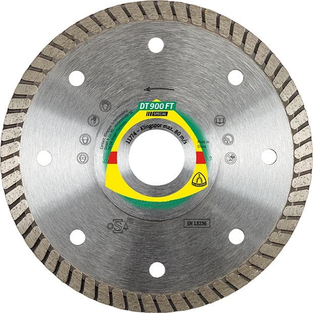 Disc diamantat de debitare pentru gresie și granit, 115x1,4 mm, KLINGSPOR