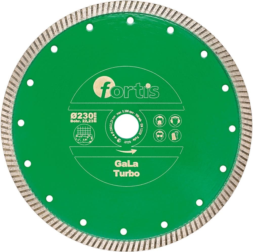 Disc diamantat de debitat pentru piatră, beton armat, țiglă, granit, 115 mm, FORTIS