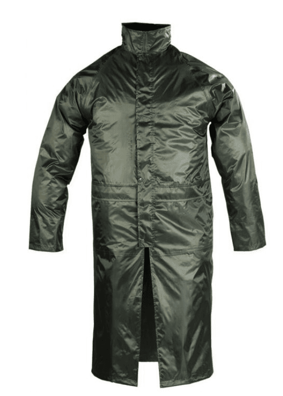 Haină de ploaie verde tip manta 120 cm, mărimea S, Coverguard