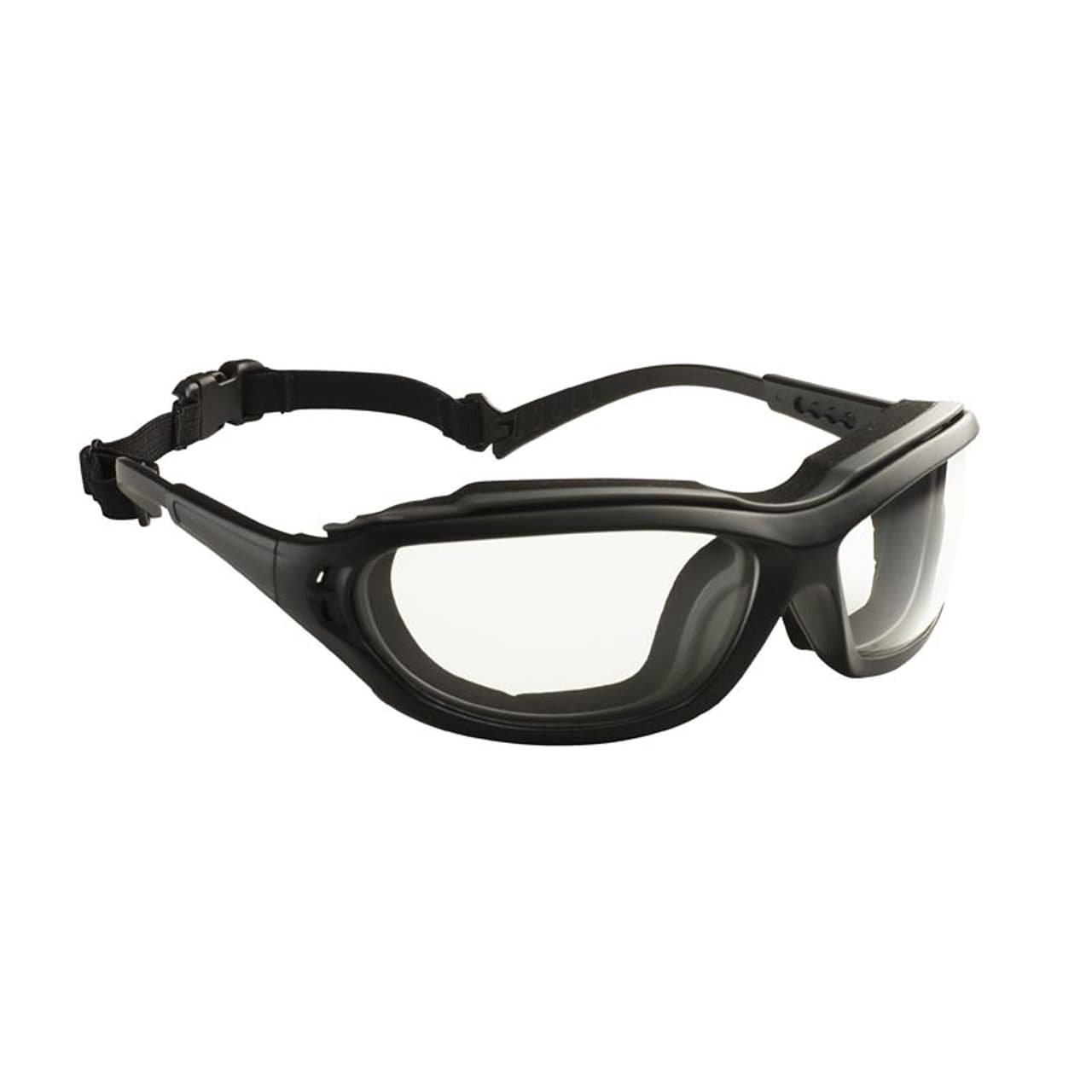Ochelari MADLUX negri/gri, lentile incolore anti-ceață, Coverguard