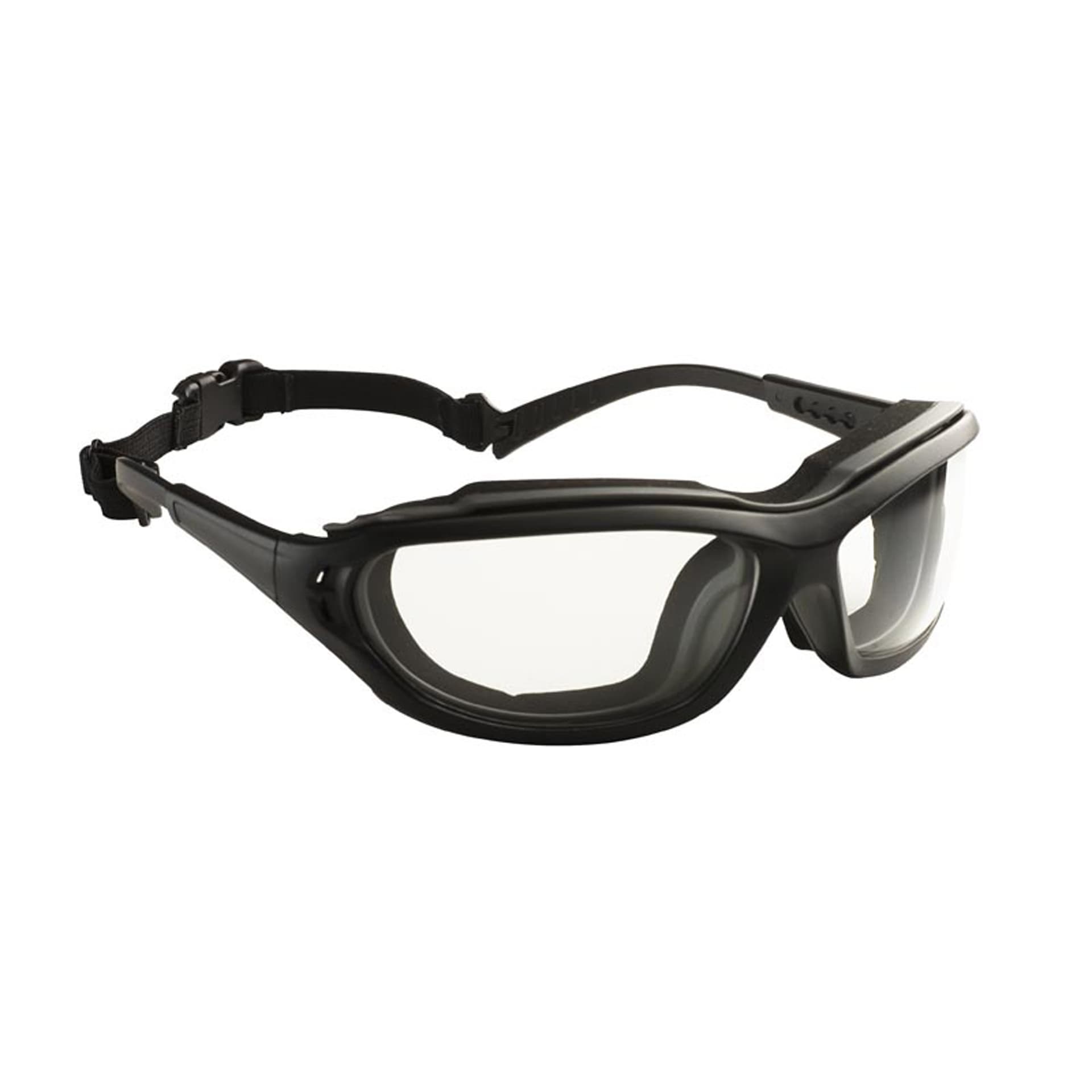 Ochelari MADLUX negri/gri, lentile incolore anti-ceață, Coverguard
