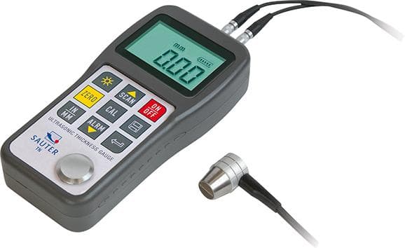 Indicator de grosime a materialului 0,75 mm-80 mm, increment 0,01 mm, cu baterii, SAUTER