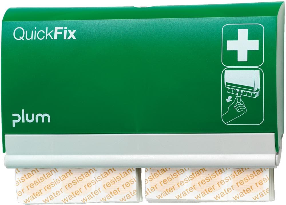 Dozator de plasturi QuickFix Water Resistant, 2 x 45 buc, PLUM