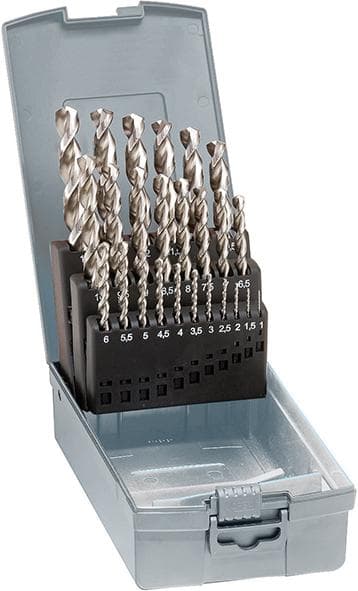 Set burghie elicoidale HSS-Co5 tip Ti Ø 1-5.9 mm, pas 0.1 mm, 50 buc, DIN338, GUHRING