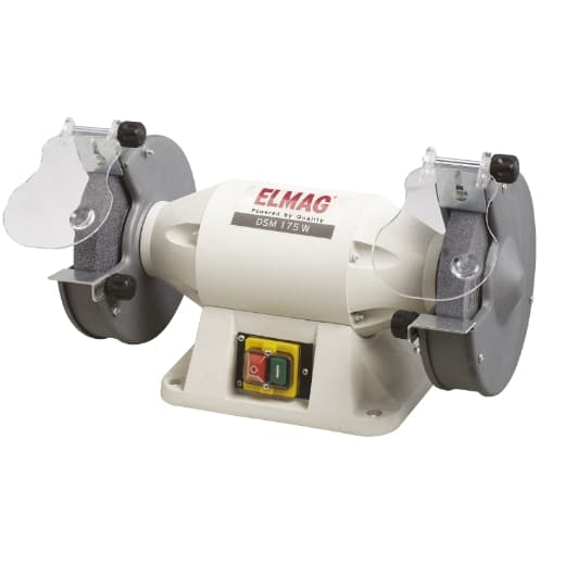 Polizor de banc DSM 175 W cu piatră abrazivă 175 x 25 mm, 520 W, 230 V, 61051, ELMAG