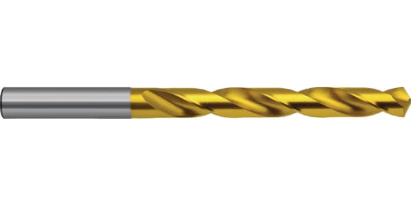 Burghiu elicoidal scurt Type Ti (657), TiN, DIN 338, unghi la vârf 130°, Ø 0,5–4,4 mm, GÜHRING