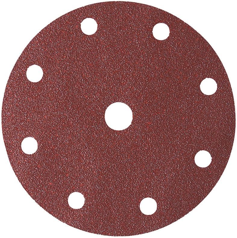 Disc abraziv cu scai, 150 mm, granulație 40, corindon, 9 găuri, FORUM