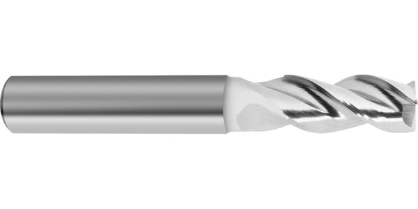 Freză cilindro-frontală Ratio RF 100 AL (3472), carbură monobloc, 3 tăișuri, pentru aluminiu, GUHRING