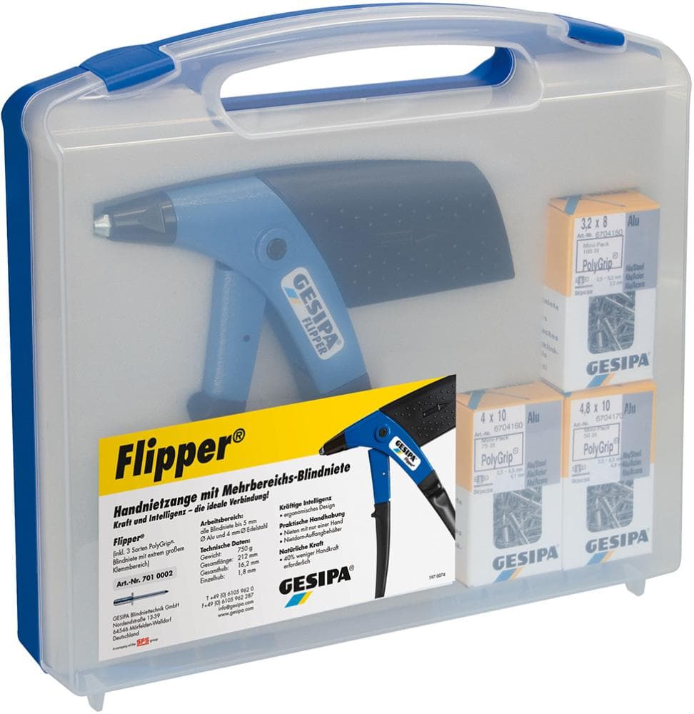 Set clește de nituit Flipper®-Box, 1433951, GESIPA