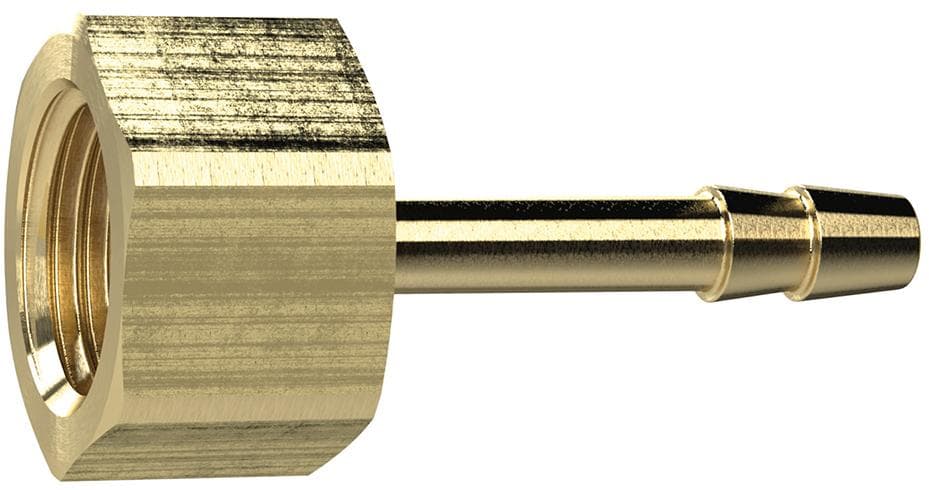 Niplu furtun cu filet interior cilindric, alamă, G1/4", 10 mm, pentru cheie 17 mm, RIEGLER