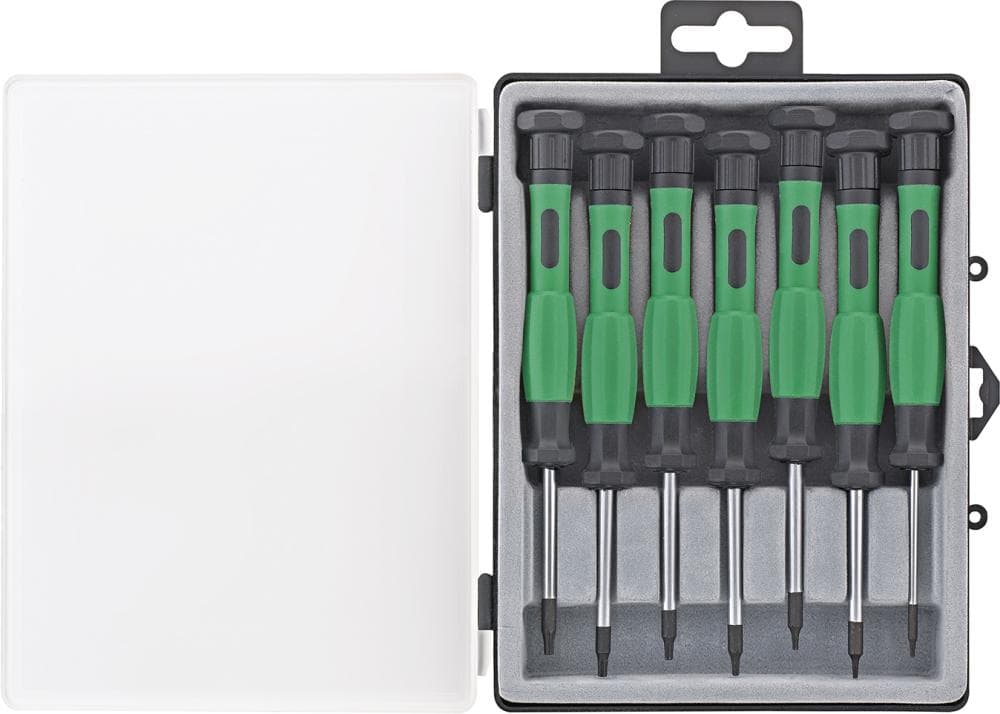 Set șurubelnițe Torx pentru electroniști, 7 piese, FORTIS