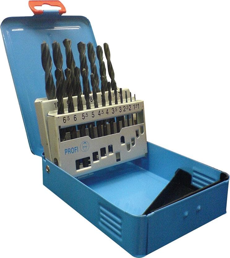 Set burghie HSS spiralate 6-10 mm, increment 0,1 mm, 41 buc, DIN 338N, FORUM