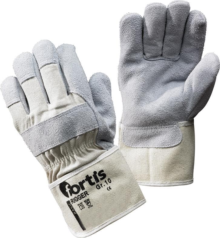 Mănuși de protecție din piele crăpată de vacă Rigger, FORTIS
