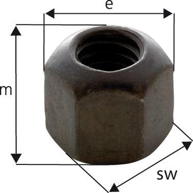Piuliță hexagonală 6 colțuri, fără guler, M8, 13mm, DIN 6330B, AMF