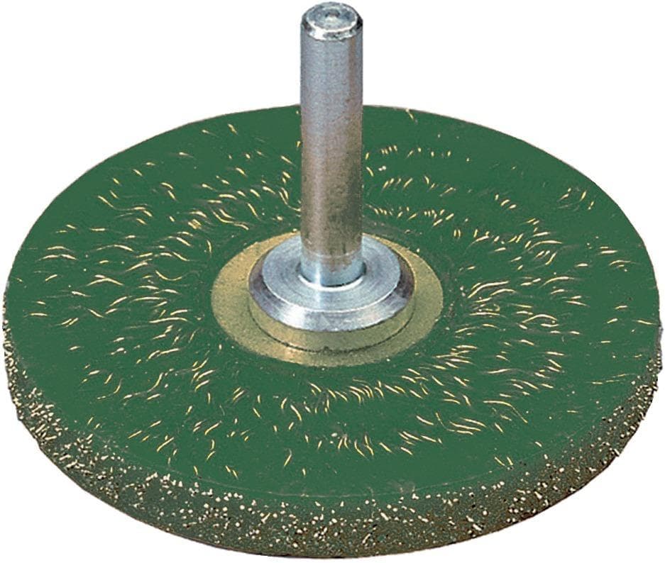 Perie de sârmă din oțel alamit, rotundă, coadă 6 mm, diam. 63 mm, sârmă 0,3 mm, OSBORN